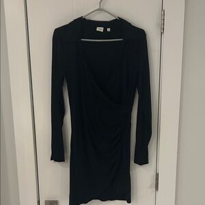 Aritzia Black Long Sleeve Dress